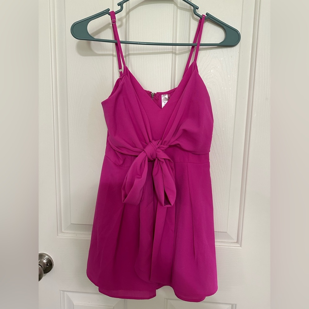 Vibrant Pink romper